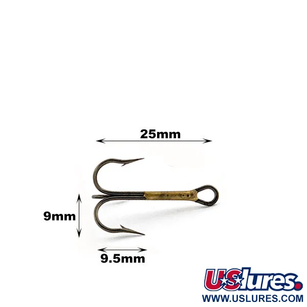 Трійник Eagle Claw  #6 L2879-BR, золото/чорний, до рибалки #19810