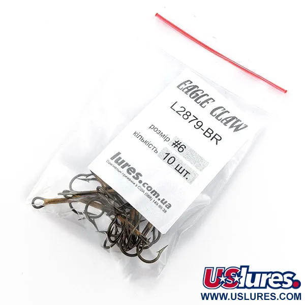 Трійник Eagle Claw #6 L2879-BR