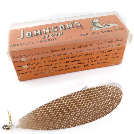 Незачіпляйка Johnson Silver Minnow 1460 BS (1950-x років), brown, 28 г, блесна коливалка (колебалка) #19813