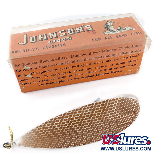  Незачіпляйка Johnson Silver Minnow 1460 BS (1950-x років), brown, 28 г, блесна коливалка (колебалка) #19813