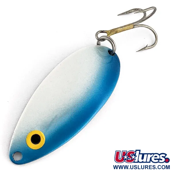 Seneca Little Cleo (Hula Girl), синій/жемчуг/нікель, 14 г, блесна коливалка (колебалка) #19848