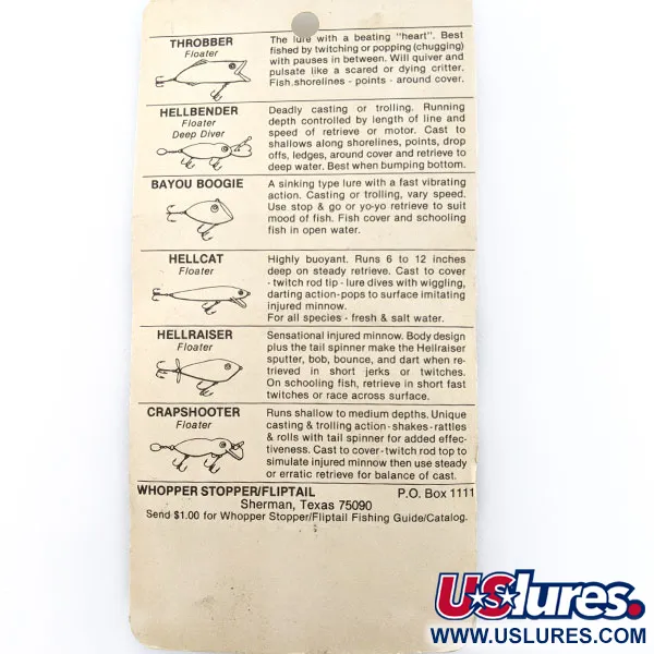  Whopper Stopper Bayou Boogie, Barfish, 7 см, воблер #19873