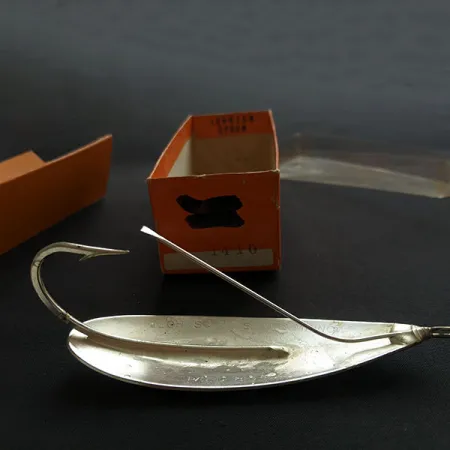 Незачіпляйка Johnson Silver Minnow 1410 (1950-x років), срібло, 28 г, блесна коливалка (колебалка) #19878