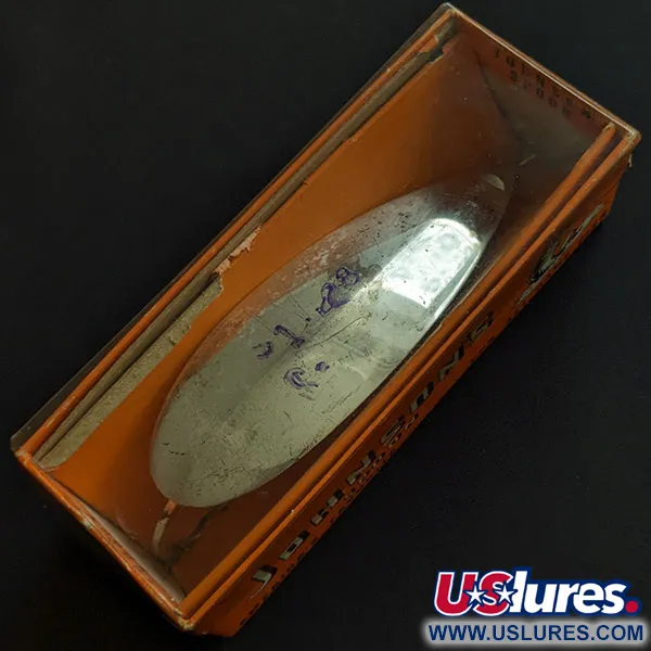  Незачіпляйка Johnson Silver Minnow 1410 (1950-x років), срібло, 28 г, блесна коливалка (колебалка) #19878