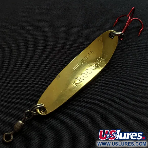 Luhr Jensen Krocodile #3, золото, 10 г, блесна коливалка (колебалка) #19881