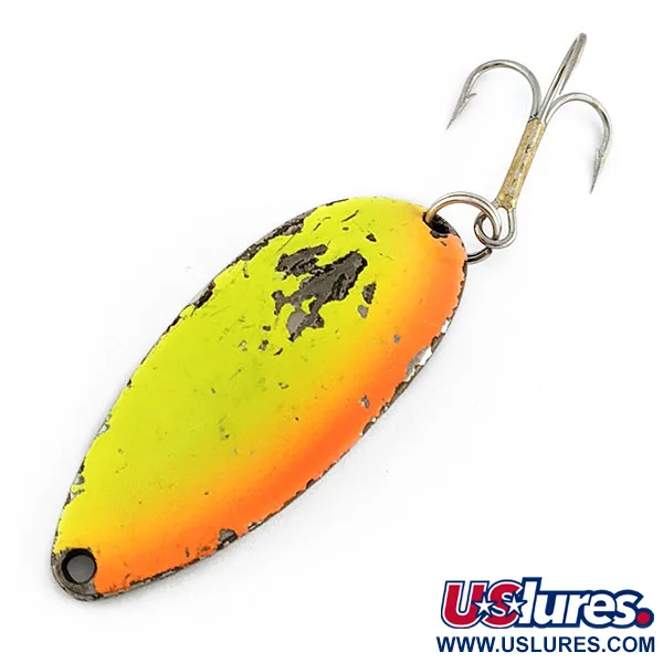 Seneca Little Cleo (Hula Girl) UV, нікель/жовтий/помаранчевий UV, 18 г, блесна коливалка (колебалка) #19928