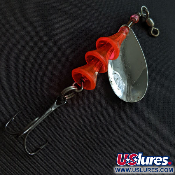   Luhr Jensen Tee Spoon #3, нікель/червоний UV, 7 г, блешня оберталка (вертушка) #19934