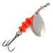  Luhr Jensen Tee Spoon #3, нікель/червоний UV, 7 г, блешня оберталка (вертушка) #19934