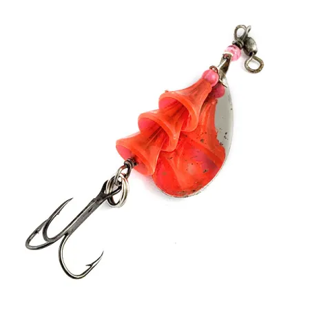  Luhr Jensen Tee Spoon #3, нікель/червоний UV, 7 г, блешня оберталка (вертушка) #19934