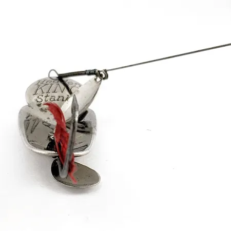 Heddon King Stanley, нікель/червоний, 21 г, блесна коливалка (колебалка) #19938