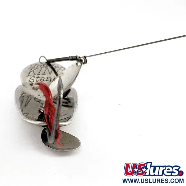  Heddon King Stanley, нікель/червоний, 21 г, блесна коливалка (колебалка) #19938