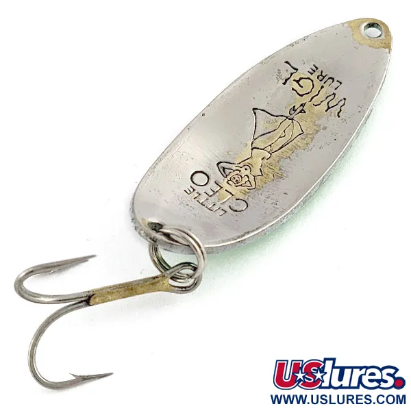 Seneca Little Cleo (Hula Girl), зелений/перламутр/нікель, 14 г, блесна коливалка (колебалка) #19940