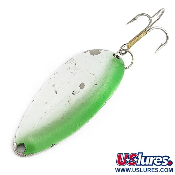 Seneca Little Cleo (Hula Girl), зелений/перламутр/нікель, 14 г, блесна коливалка (колебалка) #19940