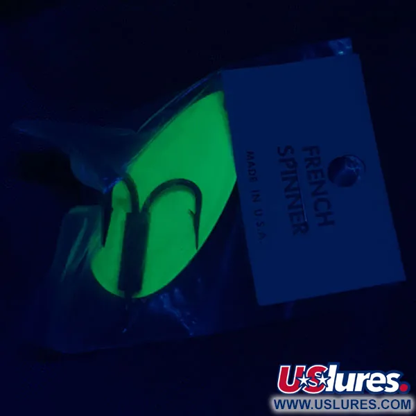 Rock Island Sports French Spinner, зелений UV, 10 г, блешня оберталка (вертушка) #19951