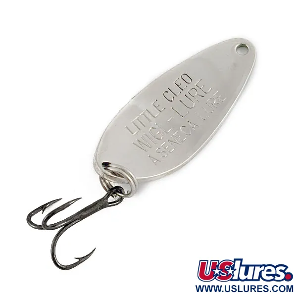 Seneca Little Cleo, нікель/зелений, 7 г, блесна коливалка (колебалка) #19958