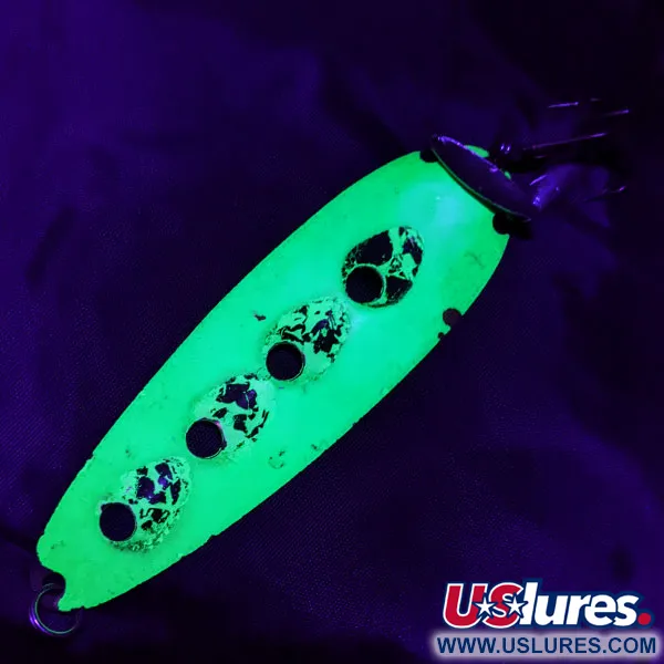  Heddon Sounder UV, зелений/латунь/білий UV, 19 г, блесна коливалка (колебалка) #19980