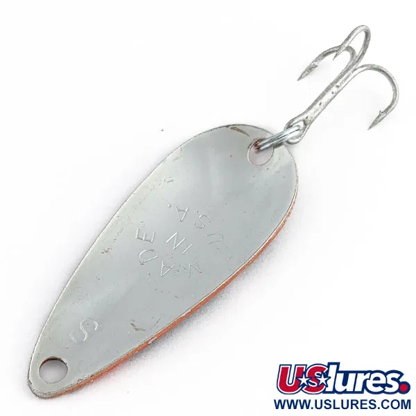 Worth Chippewa Steel Spoon, чорний/червоний/нікель, 6 г, блесна коливалка (колебалка) #20019