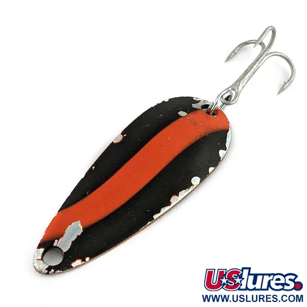 Worth Chippewa Steel Spoon, чорний/червоний/нікель, 6 г, блесна коливалка (колебалка) #20019