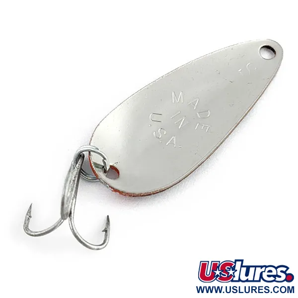 Worth Chippewa Steel Spoon, червоний/чорний/нікель, 6 г, блесна коливалка (колебалка) #20030