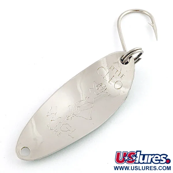 Seneca Flutter Cleo (Hula Girl), нікель/зелений , 4 г, блесна коливалка (колебалка) #20039