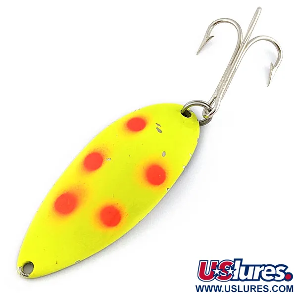 Seneca Little Cleo (Hula Girl), нікель/жовтий/червоний UV, 21 г, блесна коливалка (колебалка) #20040