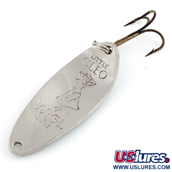 Seneca Little Cleo (Hula Girl), нікель/синій, 10 г, блесна коливалка (колебалка) #20043