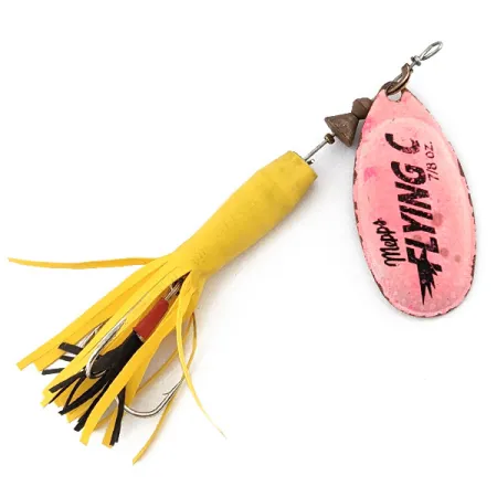 Mepps Flying C, рожевий/жовтий, 24 г, блешня оберталка (вертушка) #20058