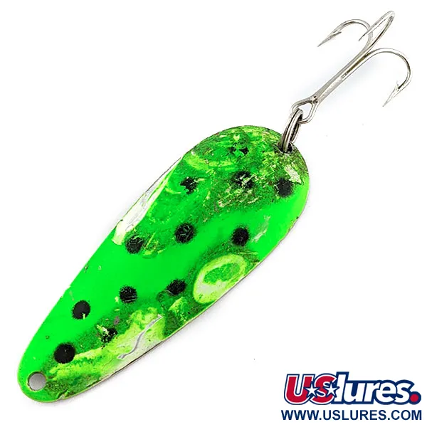  Blue Fox Flash 04-40, нікель/зелений UV, 17 г, блесна коливалка (колебалка) #20069
