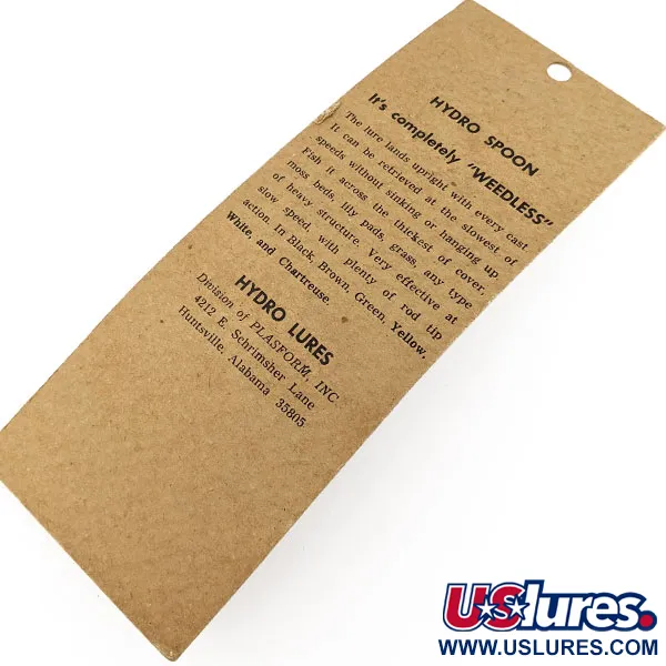 Hydro Lures Незачіпляйка Hydro Spoon, коричневий/зелений/червоний, 11 г, воблер #20076
