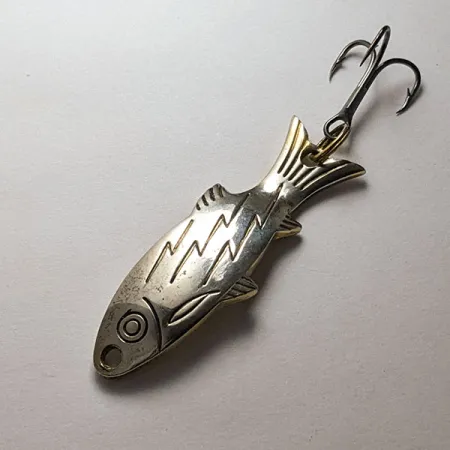 Atlantic Lures Golden Wobble-Fish, золото/нікель, 7 г, блесна коливалка (колебалка) #20128