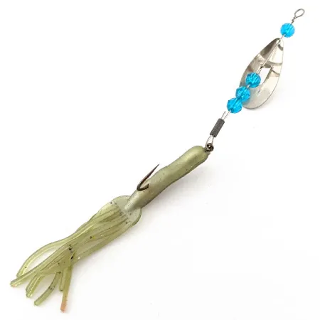 Worth June bug, нікель/синій, 6 г, блешня оберталка (вертушка) #20140