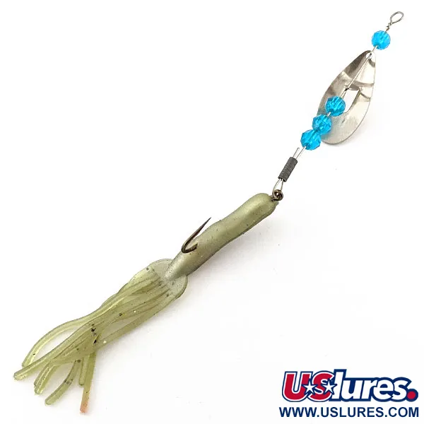  Worth June bug, нікель/синій, 6 г, блешня оберталка (вертушка) #20140