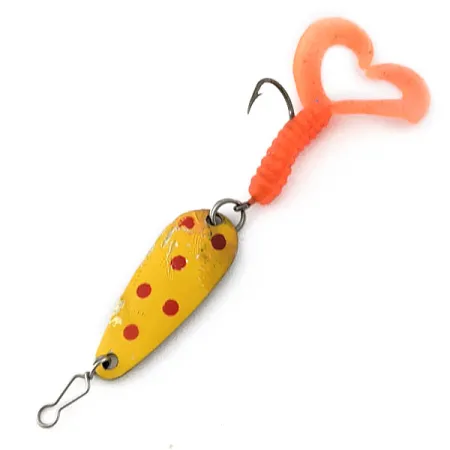 Luhr Jensen Rocket 88, золото/жовтий/червоний, 2,5 г, блесна коливалка (колебалка) #20166