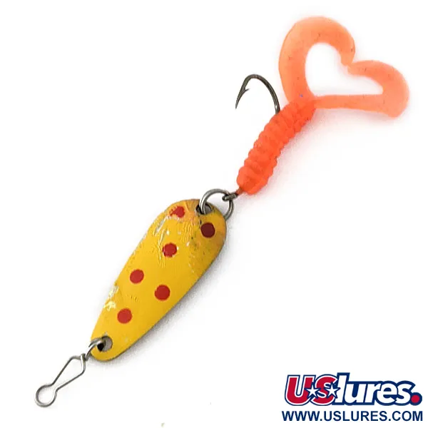 Luhr Jensen Rocket 88, золото/жовтий/червоний, 2,5 г, блесна коливалка (колебалка) #20166