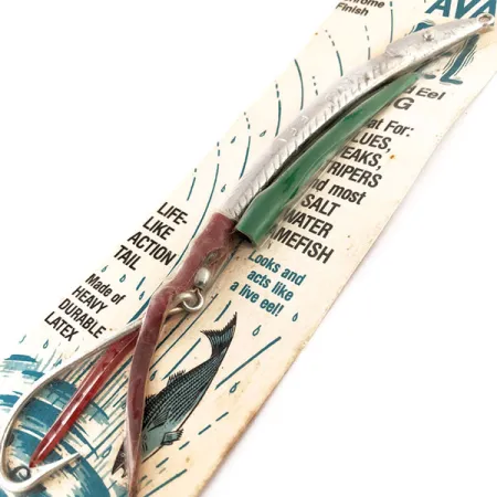 Other Vintage AVA-EEL (Sand Eel jig 2 oz), silver/red, 56 г, блесна коливалка (колебалка) #20173