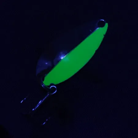 Acme Little Cleo, нікель/зелений/UV, 3,5 г, блесна коливалка (колебалка) #20181