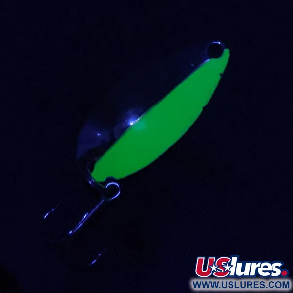 Acme Little Cleo, нікель/зелений/UV, 3,5 г, блесна коливалка (колебалка) #20181