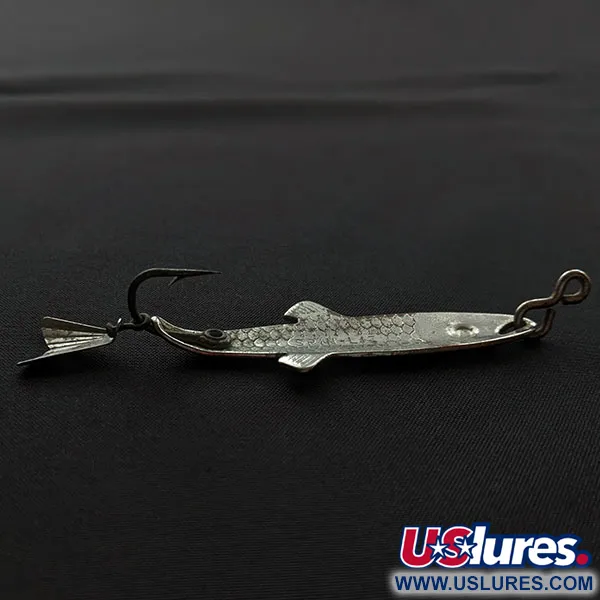 Vintage Fred Arbogast Spin-Liz fishing lure, срібло, 7 г, блесна коливалка (колебалка) #20187