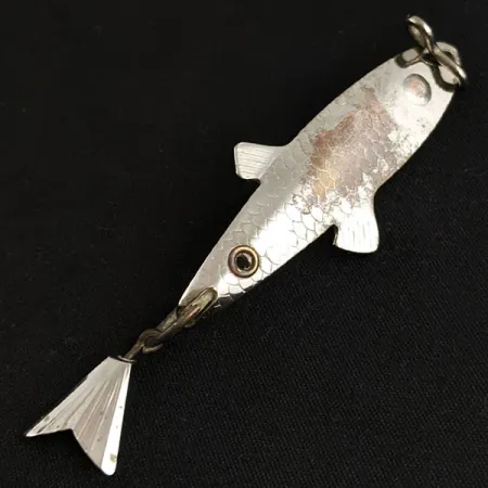Vintage Fred Arbogast Spin-Liz fishing lure, срібло, 7 г, блесна коливалка (колебалка) #20187