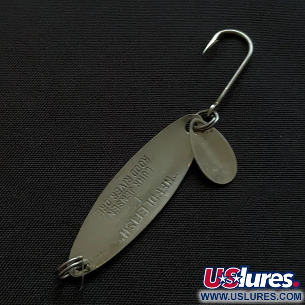 Luhr Jensen Needlefish 1, нікель/чорний/білий, 2 г, блесна коливалка (колебалка) #20219