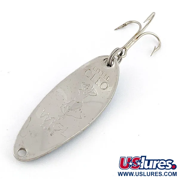 Seneca Little Cleo (Hula Girl), нікель/синій, 10 г, блесна коливалка (колебалка) #20235