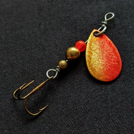 Thomas Special Spinner, червоний/золото, 2,5 г, блешня оберталка (вертушка) #20251