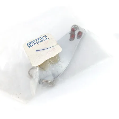 Herter's Canadian Spoon, нікель/червоний очі, 7 г, блесна коливалка (колебалка) #20256