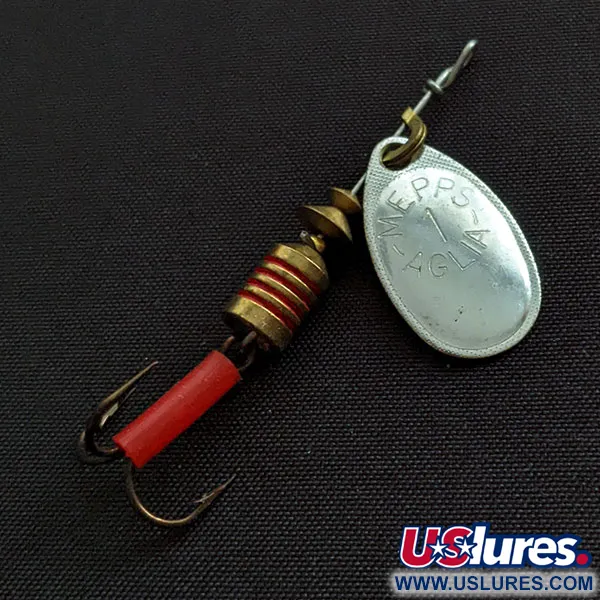  Mepps Aglia 1, срібло, 3,5 г, блешня оберталка (вертушка) #20276