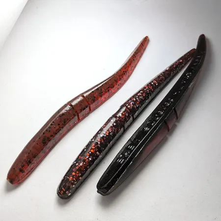 Lunker City Baby Slug-Go 4.5, 8 штук, Red, до рибалки #20288