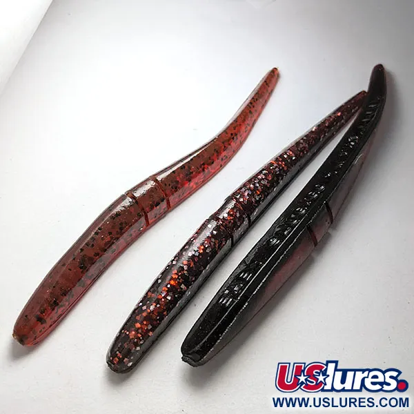  Lunker City Baby Slug-Go 4.5, 8 штук, Red, , до рибалки #20288