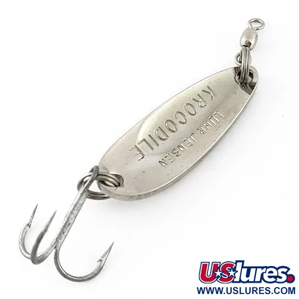 Luhr Jensen Krocodile, нікель, 9 г, блесна коливалка (колебалка) #20290