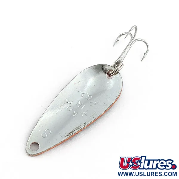 Worth Chippewa Steel Spoon, червоний/чорний/нікель, 6 г, блесна коливалка (колебалка) #20331