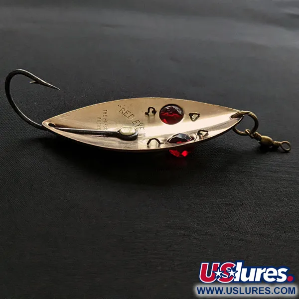 Hofschneider Weedless Red Eye Wiggler, латунь/червоні очі, 25 г, блесна коливалка (колебалка) #20384