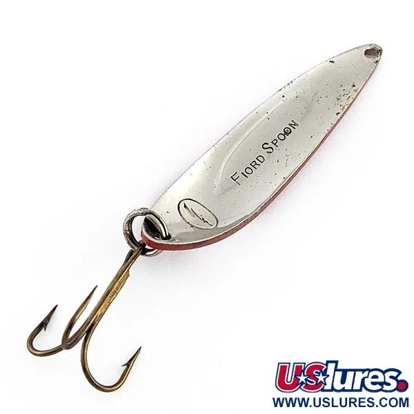 Acme Fiord Spoon  Lightning (1950x років), червоний/білий/нікель, 11 г, блесна коливалка (колебалка) #20407